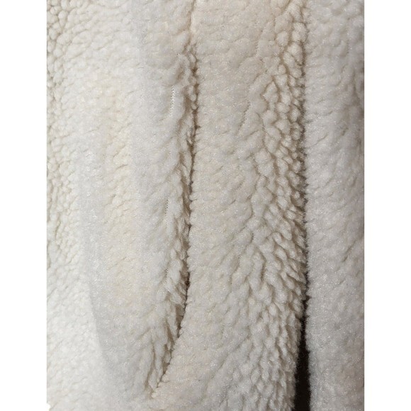 Gap‎ womens XS cream oversized teddy Shacket Cacoon Jacket Coat - Picture 8 of 16